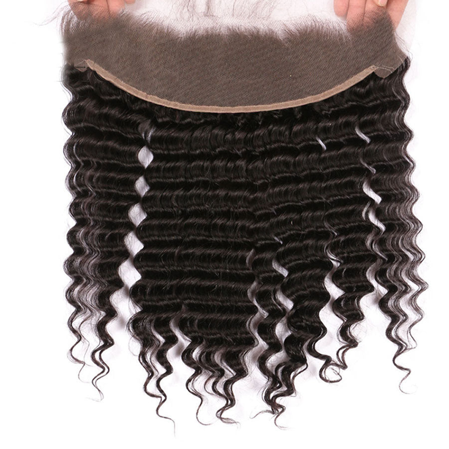 Unica Human Hair 13x4 Lace Frontal - Natural Color Deep Wave