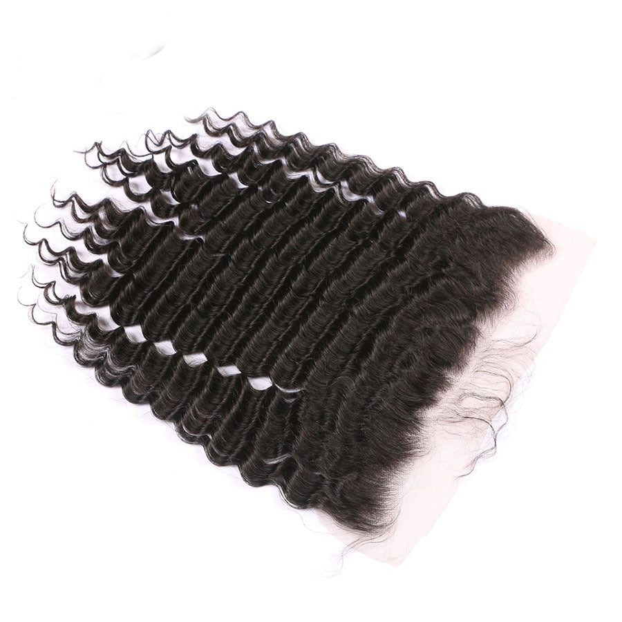 Unica Human Hair 13x4 Lace Frontal - Natural Color Deep Wave