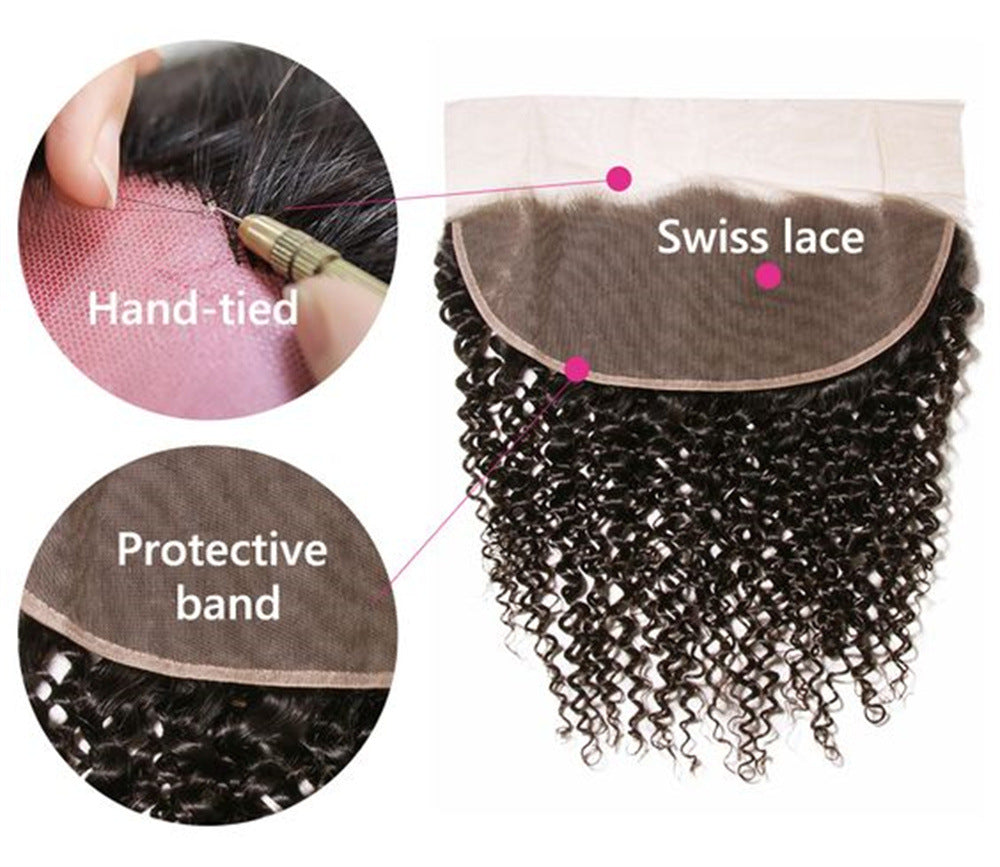 Unica Human Hair 13x4 Lace Frontal – Natural Color Kinky Curly
