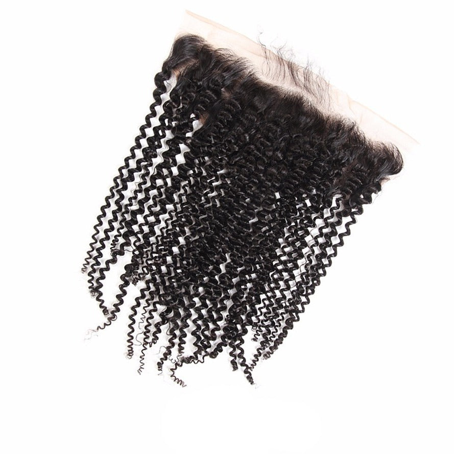Unica Human Hair 13x4 Lace Frontal – Natural Color Kinky Curly