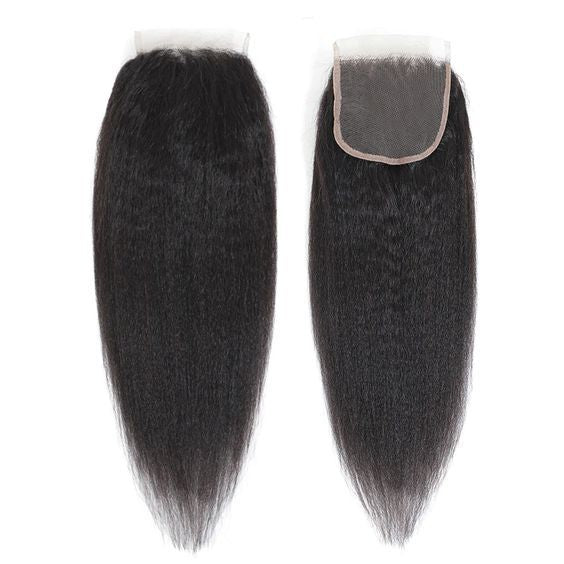 Unica 4x4 Lace Closure - Natural Color Kinky Straight