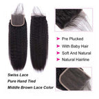 Unica 4x4 Lace Closure - Natural Color Kinky Straight