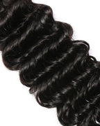 Deep Wave Human Hair Weft Natural Color - UnicaWigs
