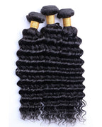 Deep Wave Human Hair Weft Natural Color - UnicaWigs