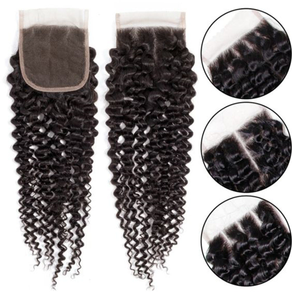 Unica 4x4 Lace Closure - Natural Color Kinky Curly Wave