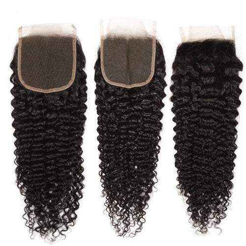 Unica 4x4 Lace Closure - Natural Color Kinky Curly Wave