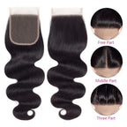 Unica 4x4 Lace Closure - Natural Color Body Wave - UnicaWigs