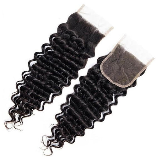 Unica 4x4 Lace Closure - Natural Color Deep Wave - UnicaWigs