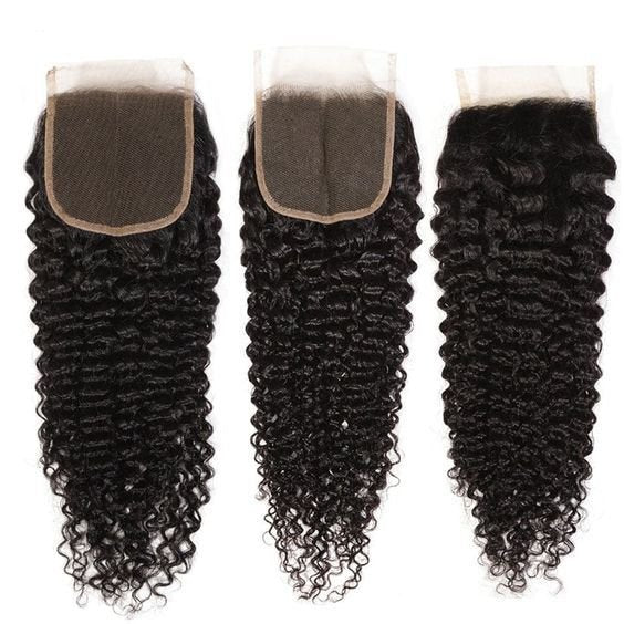 Unica 4x4 Lace Closure - Natural Color Kinky Curly Wave - UnicaWigs