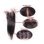 Unica 4x4 Lace Closure - Natural Color Silk Straight - UnicaWigs