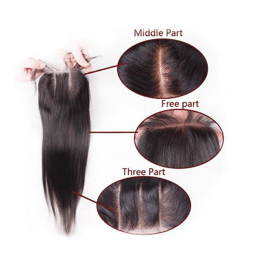 Unica 4x4 Lace Closure - Natural Color Silk Straight - UnicaWigs