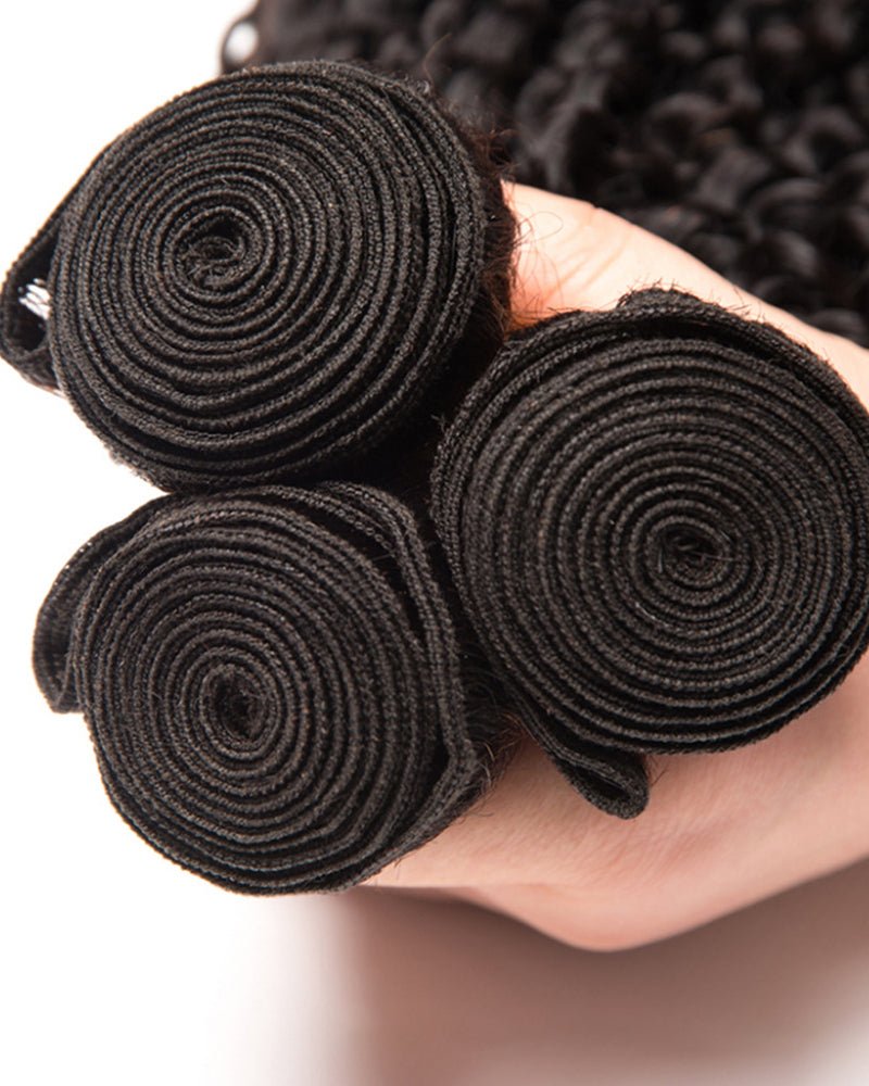 Unica Human Hair Weft – Curly Wave Natural Color - UnicaWigs