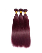 Unica Human Hair Weft – Silky Straight 99j Burgundy - UnicaWigs
