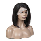 Unica Natural Color Straight Human Hair Lace Front BoBo Wig - UnicaWigs
