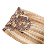 Unica Remy Straight Human Hair Clip-In Extensions – #12/613 - UnicaWigs