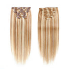 Unica Remy Straight Human Hair Clip-In Extensions – #12/613 - UnicaWigs