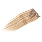 Unica Remy Straight Human Hair Clip-In Extensions – #12/613 - UnicaWigs