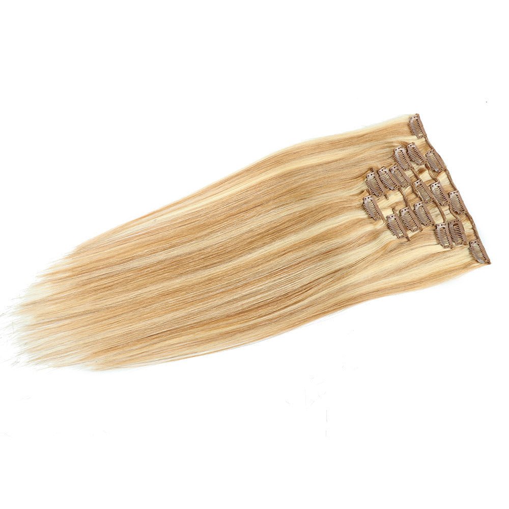 Unica Remy straight Human Hair Clip-In Extensions – 18/613 - UnicaWigs