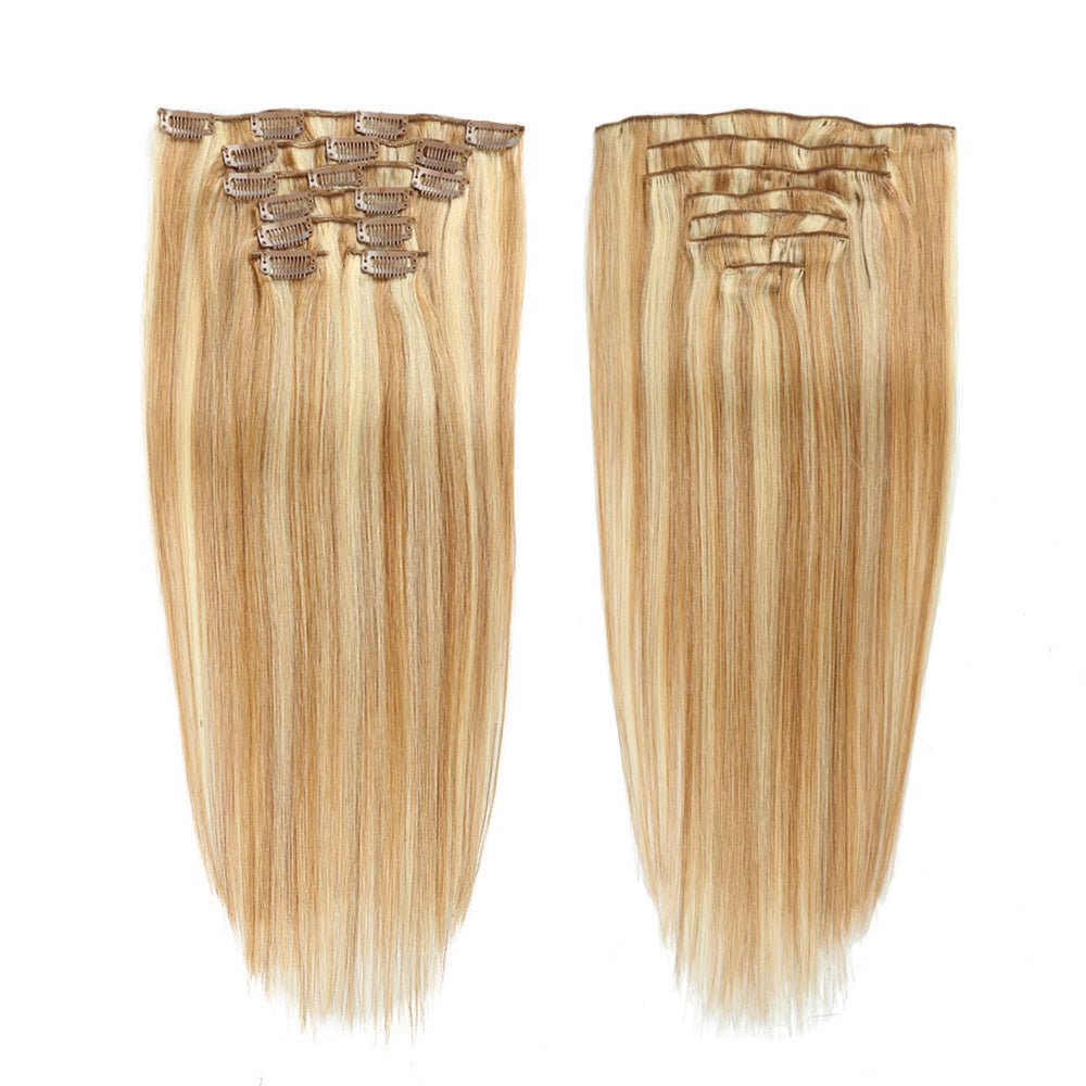 Unica Remy straight Human Hair Clip-In Extensions – 18/613 - UnicaWigs