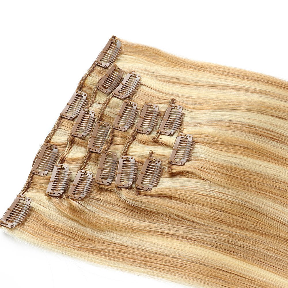 Unica Remy straight Human Hair Clip-In Extensions – 18/613 - UnicaWigs