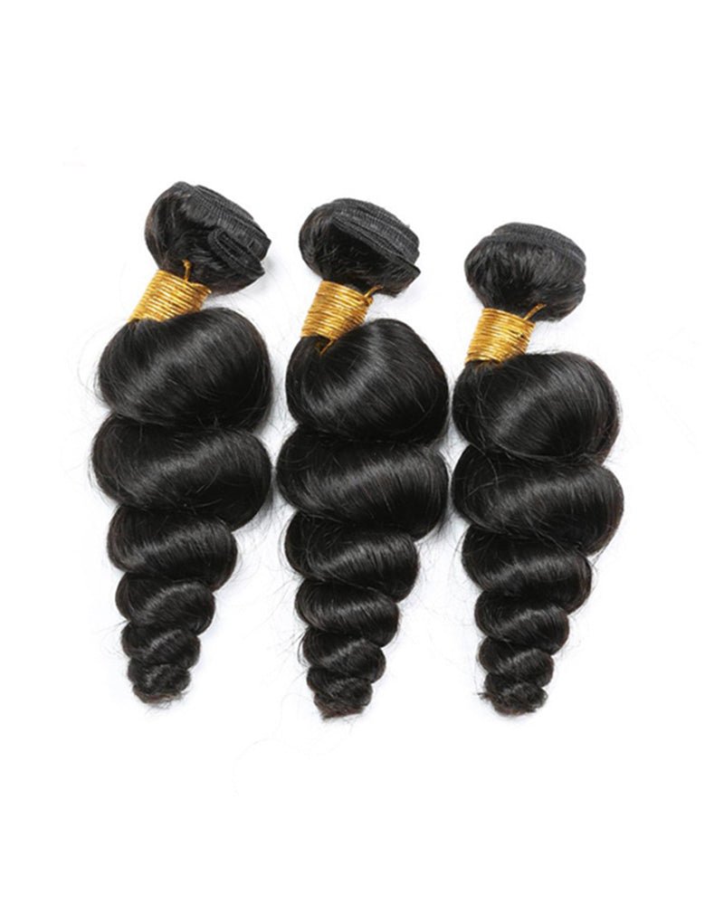 Unicawigs Human Hair Weft Loose Wave Natural Color - UnicaWigs