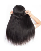 UnicaWigs Human Hair Weft Silk Straight Natural Color - UnicaWigs