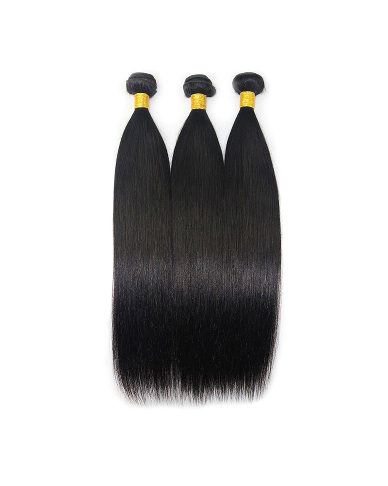 UnicaWigs Human Hair Weft Silk Straight Natural Color - UnicaWigs