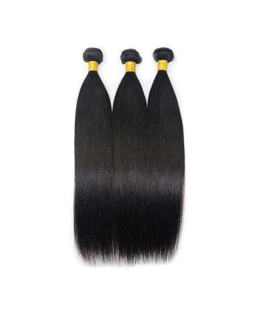 UnicaWigs Human Hair Weft Silk Straight Natural Color - UnicaWigs